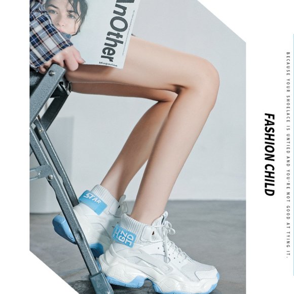 Daddy Shoes Female Summer Breathable 2021 New In-h - Picture 4 of 4